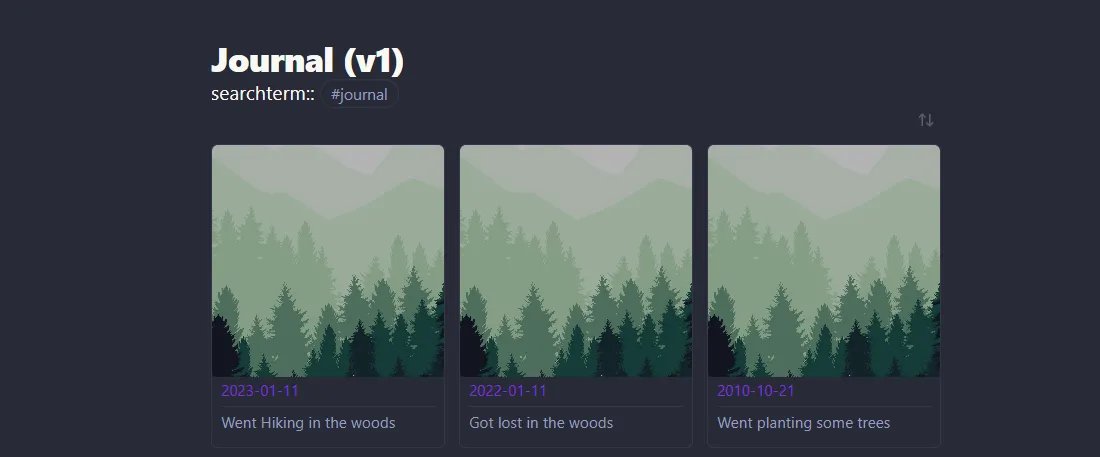 Journal Gallery v1